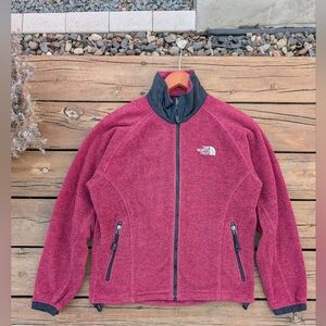 Vintage The North Face Women’s Red Pink Berry Retro Fleece Jacket Size S